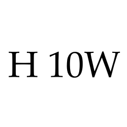 H 10W